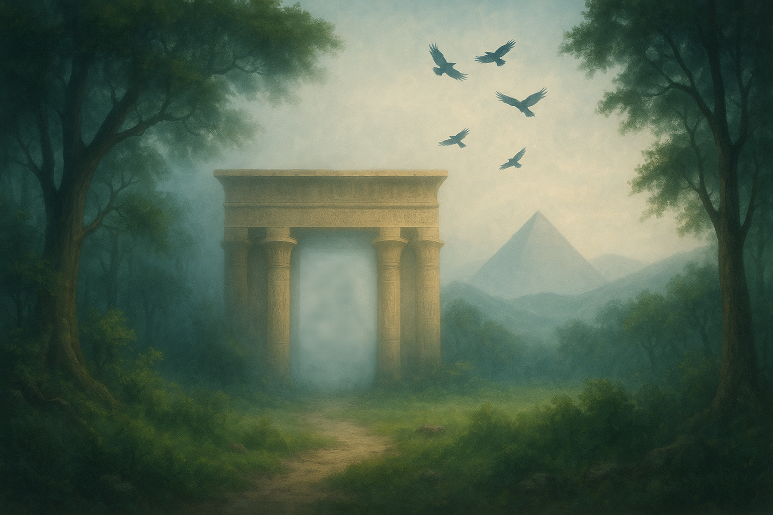 A image that shows a mountain range